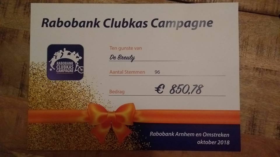 Rabobank Clubkas resultaat